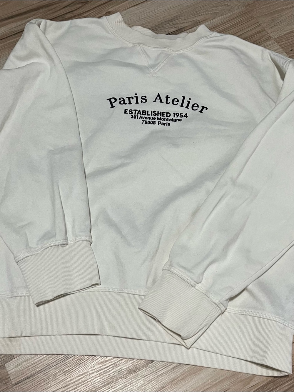H&M Paris Atelier Graphic Crewneck Sweatshirt - Size Small